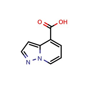 Chemical structure of pyrazolo[1,5-a]pyridine-4-carboxylic acid , CAS 55899-41-7, AChemBlock S75060