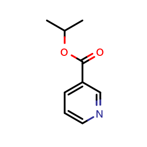 Chemical structure of propan-2-yl pyridine-3-carboxylate , CAS 553-60-6, AChemBlock S75089