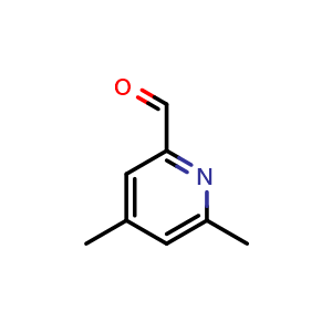 Chemical structure of 4,6-dimethylpyridine-2-carbaldehyde , CAS 5439-01-0, AChemBlock S75140