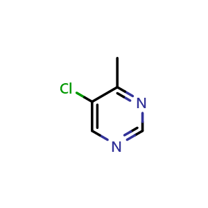 Chemical structure of 5-chloro-4-methylpyrimidine , CAS 54198-82-2, AChemBlock S75147