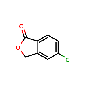 Chemical structure of 5-chloro-1,3-dihydro-2-benzofuran-1-one , CAS 54109-03-4, AChemBlock S75152