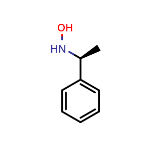 Chemical structure of N-[(1S)-1-phenylethyl]hydroxylamine , CAS 53933-47-4, AChemBlock S75161