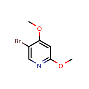 Chemical structure of 5-bromo-2,4-dimethoxy-pyridine , CAS 52606-07-2, AChemBlock S75232