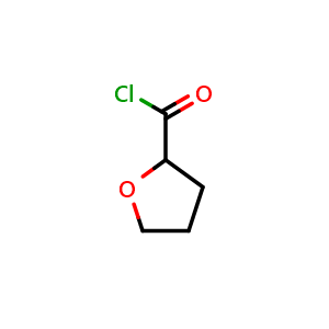Chemical structure of oxolane-2-carbonyl chloride , CAS 52449-98-6, AChemBlock S75242