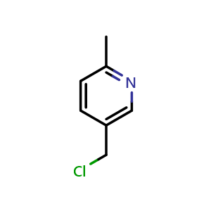 Chemical structure of 5-(chloromethyl)-2-methylpyridine , CAS 52426-66-1, AChemBlock S75243
