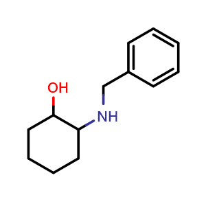 Chemical structure of 2-(benzylamino)cyclohexan-1-ol , CAS 51925-39-4, AChemBlock S75263