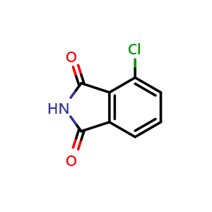 Chemical structure of 4-chloro-2,3-dihydro-1H-isoindole-1,3-dione , CAS 51108-30-6, AChemBlock S75306