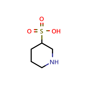 Chemical structure of piperidine-3-sulfonic acid , CAS 51036-12-5, AChemBlock S75312