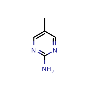Chemical structure of 5-methylpyrimidin-2-amine , CAS 50840-23-8, AChemBlock S75316