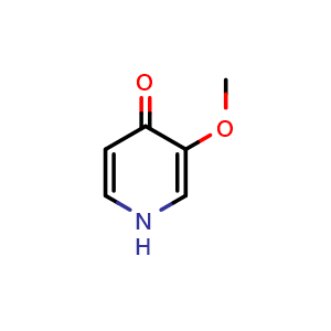 Chemical structure of 3-methoxy-1,4-dihydropyridin-4-one , CAS 50700-60-2, AChemBlock S75320
