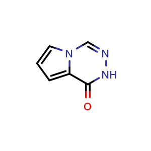 Chemical structure of 1H,2H-pyrrolo[1,2-d][1,2,4]triazin-1-one , CAS 50269-86-8, AChemBlock S75338