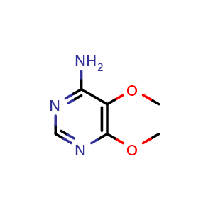 Chemical structure of 5,6-dimethoxypyrimidin-4-amine , CAS 5018-45-1, AChemBlock S75344
