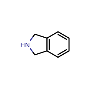Chemical structure of 2,3-dihydro-1H-isoindole , CAS 496-12-8, AChemBlock S75373