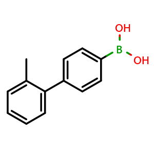 Chemical structure of [4-(o-tolyl)phenyl]boronic acid , CAS 491595-36-9, AChemBlock S75391