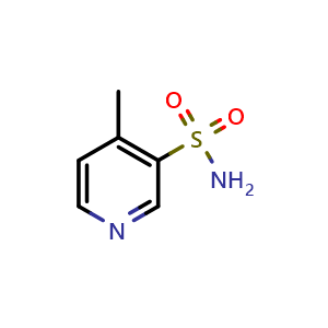 Chemical structure of 4-methylpyridine-3-sulfonamide , CAS 4847-33-0, AChemBlock S75403