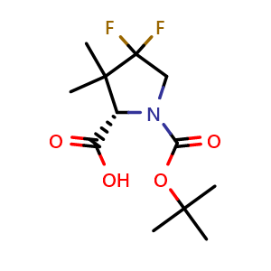 (2S)-1-tert-butoxycarbonyl-4,4-difluoro-3,3-dimethyl-pyrrolidine-2-carboxylic acid