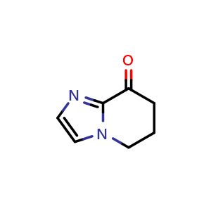 Chemical structure of 6,7-dihydro-5H-imidazo[1,2-a]pyridin-8-one , CAS 457949-09-6, AChemBlock S75486