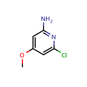 Chemical structure of 6-chloro-4-methoxy-pyridin-2-amine , CAS 439146-20-0, AChemBlock S75536