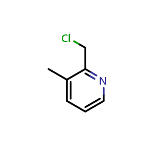 Chemical structure of 2-(chloromethyl)-3-methylpyridine , CAS 4377-43-9, AChemBlock S75544