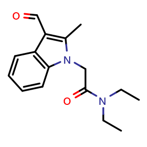 N,N-diethyl-2-(3-formyl-2-methyl-1H-indol-1-yl)acetamide