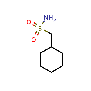 Chemical structure of cyclohexylmethanesulfonamide , CAS 4352-59-4, AChemBlock S75553