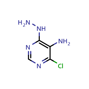 4-chloro-6-hydrazinylpyrimidin-5-amine