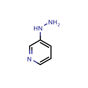 Chemical structure of 3-hydrazinylpyridine , CAS 42166-50-7, AChemBlock S75595