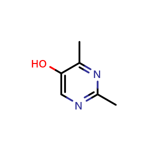 Chemical structure of 2,4-dimethylpyrimidine-5-ol , CAS 412003-95-3, AChemBlock S75647