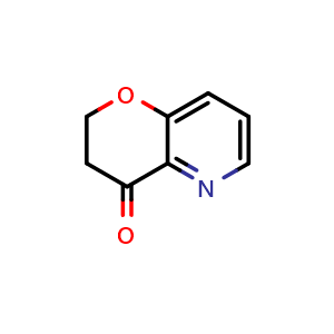 Chemical structure of 2,3-dihydropyrano[3,2-b]pyridin-4-one , CAS 405174-48-3, AChemBlock S75688