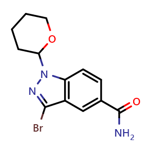 3-bromo-1-(oxan-2-yl)-1H-indazole-5-carboxamide