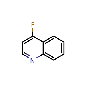 Chemical structure of 4-fluoroquinoline , CAS 394-70-7, AChemBlock S75767