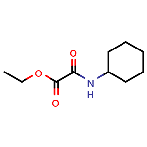 Chemical structure of ethyl (cyclohexylcarbamoyl)formate , CAS 39183-54-5, AChemBlock S75778