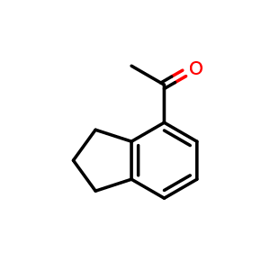Chemical structure of 1-indan-4-ylethanone , CAS 38997-97-6, AChemBlock S75789