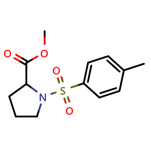 Chemical structure of methyl 1-(4-methylbenzenesulfonyl)pyrrolidine-2-carboxylate , CAS 388615-74-5, AChemBlock S75793