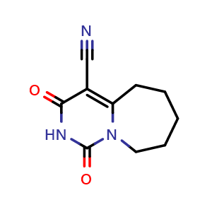 1,3-dioxo-1H,2H,3H,5H,6H,7H,8H,9H-pyrimido[1,6-a]azepine-4-carbonitrile