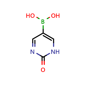 Chemical structure of (2-oxo-1,2-dihydropyrimidin-5-yl)boronic acid , CAS 373384-19-1, AChemBlock S75871