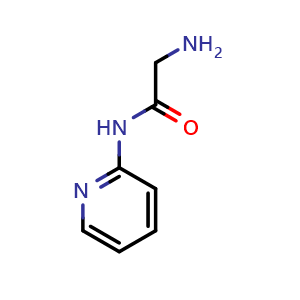 Chemical structure of 2-Amino-N-(pyridin-2-yl)acetamide , CAS 359821-50-4, AChemBlock S75927