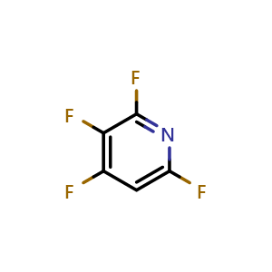 Chemical structure of 2,3,4,6-tetrafluoropyridine , CAS 3512-13-8, AChemBlock S75976