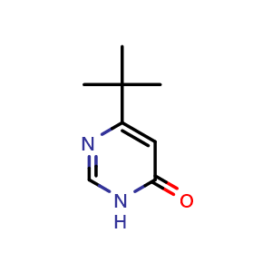 Chemical structure of 6-tert-butyl-3,4-dihydropyrimidin-4-one , CAS 3438-49-1, AChemBlock S76019