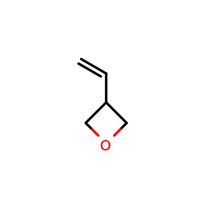 Chemical structure of 3-vinyloxetane , CAS 33879-62-8, AChemBlock S76041