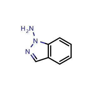 Chemical structure of 1H-indazol-1-amine , CAS 33334-08-6, AChemBlock S76064