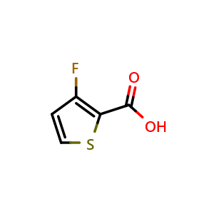 Chemical structure of 3-fluorothiophene-2-carboxylic acid , CAS 32431-84-8, AChemBlock S76110