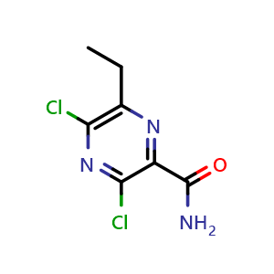 3,5-dichloro-6-ethylpyrazine-2-carboxamide