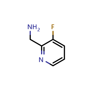 Chemical structure of (3-fluoropyridin-2-yl)methanamine , CAS 312904-51-1, AChemBlock S76171