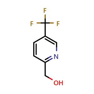 Chemical structure of [5-(trifluoromethyl)pyridin-2-yl]methanol , CAS 31181-84-7, AChemBlock S76182