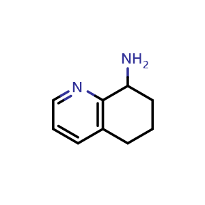 Chemical structure of 5,6,7,8-tetrahydroquinolin-8-amine , CAS 298181-83-6, AChemBlock S76243