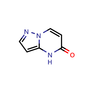 Chemical structure of 4H,5H-pyrazolo[1,5-a]pyrimidin-5-one , CAS 29274-22-4, AChemBlock S76266