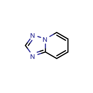 Chemical structure of [1,2,4]triazolo[1,5-a]pyridine , CAS 274-85-1, AChemBlock S76339
