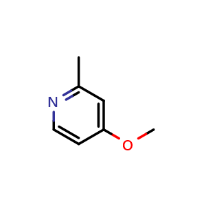 Chemical structure of 4-methoxy-2-methylpyridine , CAS 24103-75-1, AChemBlock S76501