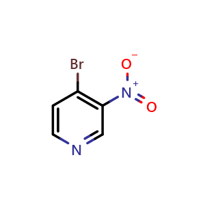 Chemical structure of 4-bromo-3-nitropyridine , CAS 23056-44-2, AChemBlock S76559